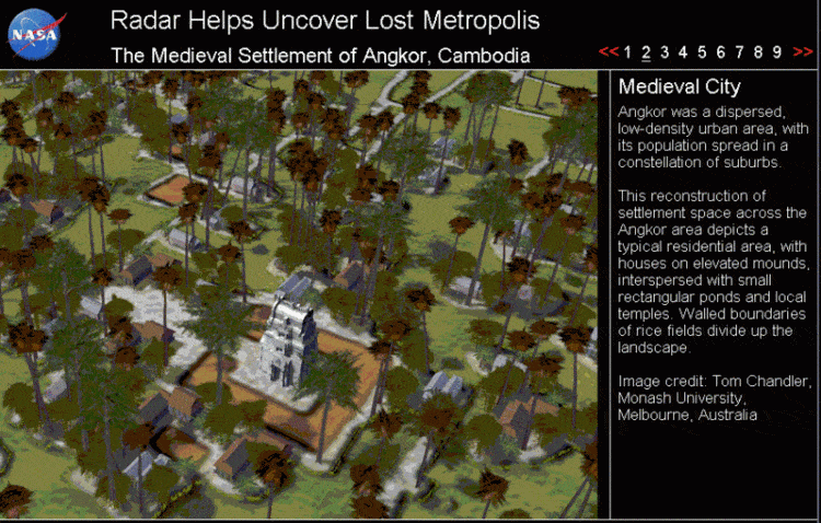 Angkor image slideshow from NASA