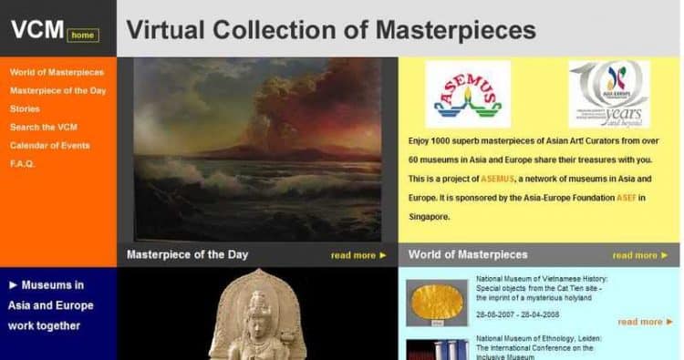 Vietnamese masterpieces on museum website