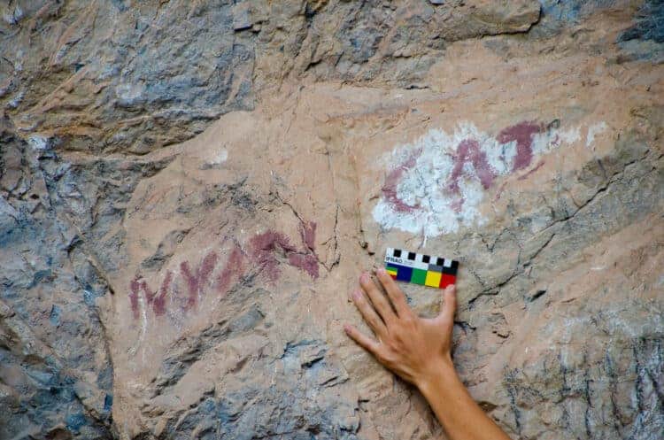 Vandalism at Gua Tambun