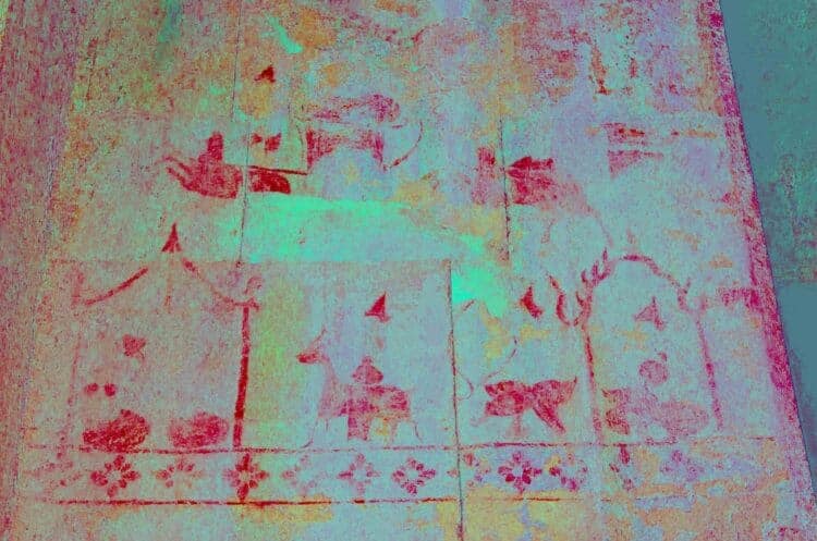 Enhanced painting from Angkor Wat
