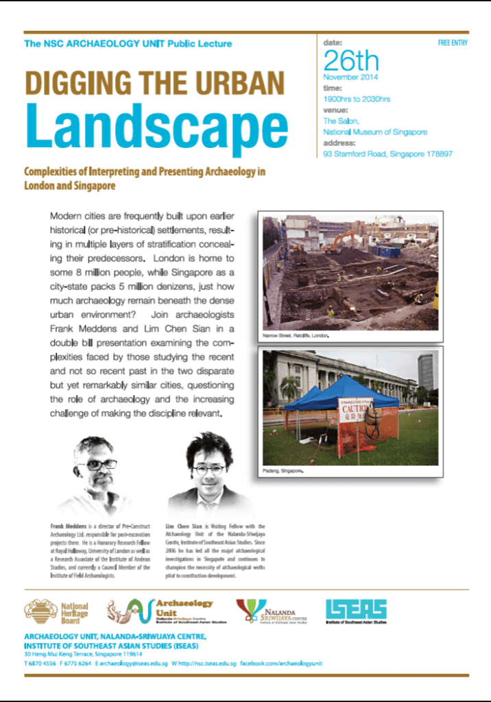 Public Lecture: Digging the Urban Landscape