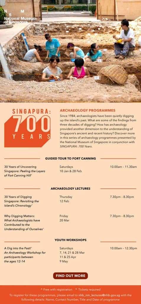 Archaeology programmes at the National Museum of Singapore