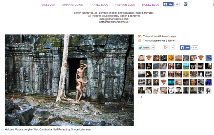 A new set of nude photographs taken in Angkor surfaces. Intentionally not linked to source.