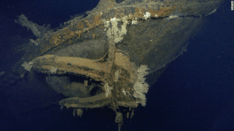 One of the anchors of the Musashi. Source: Paul Allen, via CNN
