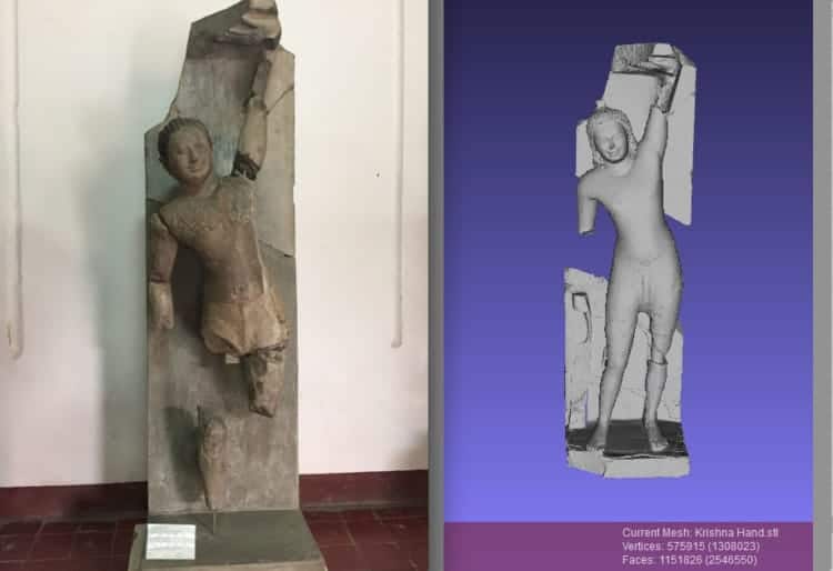 Scans of the 6th century Krishna statue. Source: Cleveland.com, 20151030