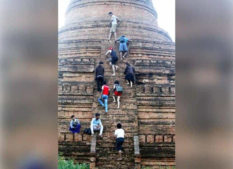 Locals have mixed reaction to Bagan’s pagoda climbing ban