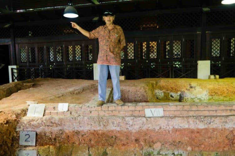 2012 photo of Prof. John Miksic at Fort Canning
