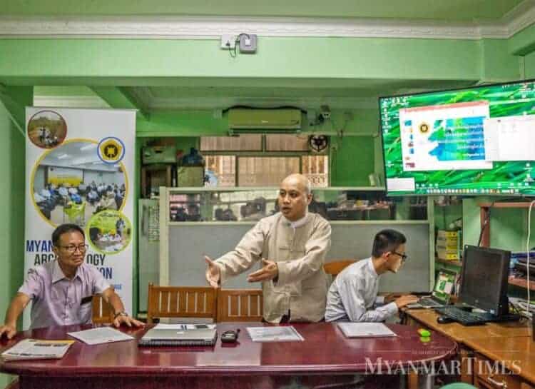 Lawyer U Phoe Phyu discusses the lawsuit at a press confreence in Yangon on Tuesday. Source: Myanmar Times, 05 Sep 2018