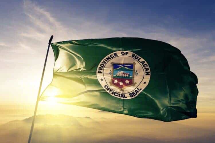 Stock photo of the Bulacan Province flag by Shutterstock