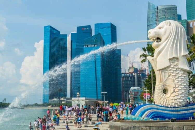 Merlion of Singapore. Stock photos from Shutterstock / AAR Studio