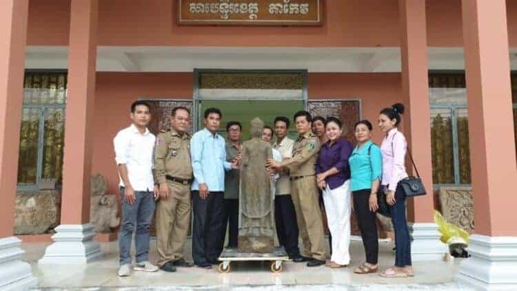 Phnom Da style Buddha image returned to Takeo. Source: Phnom Penh Post 20190611