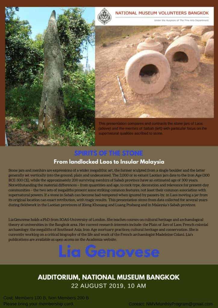 [Talk] Spirits of the Stone: From landlocked Laos to Insular Malaysia