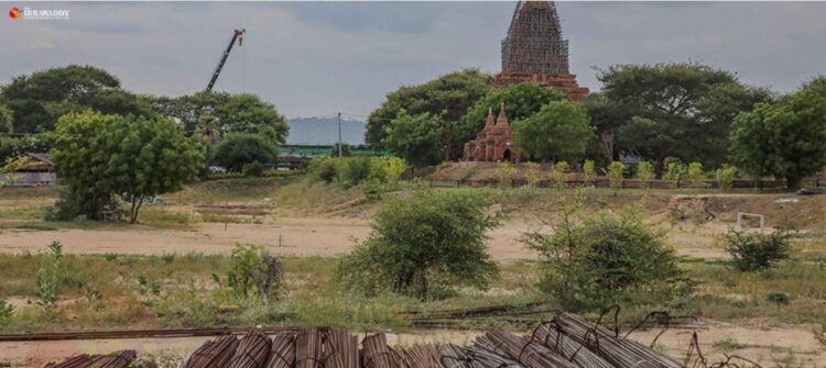 Construction of the Hilton Hotel in the Bagan Archaeological Zone. Source: The Irrawaddy 20190802