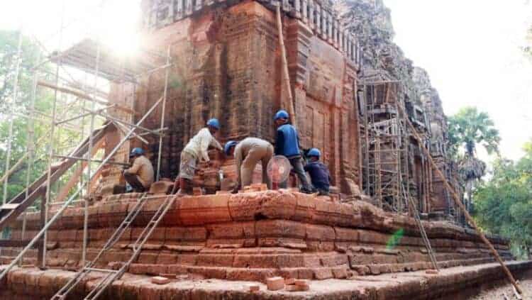 Prasat Bat Chum restoration. Source: 20200129