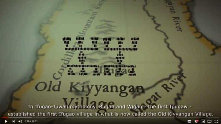 The Old Kiyyangan Story. Source: Ifugao Archaeology YouTube 20200307