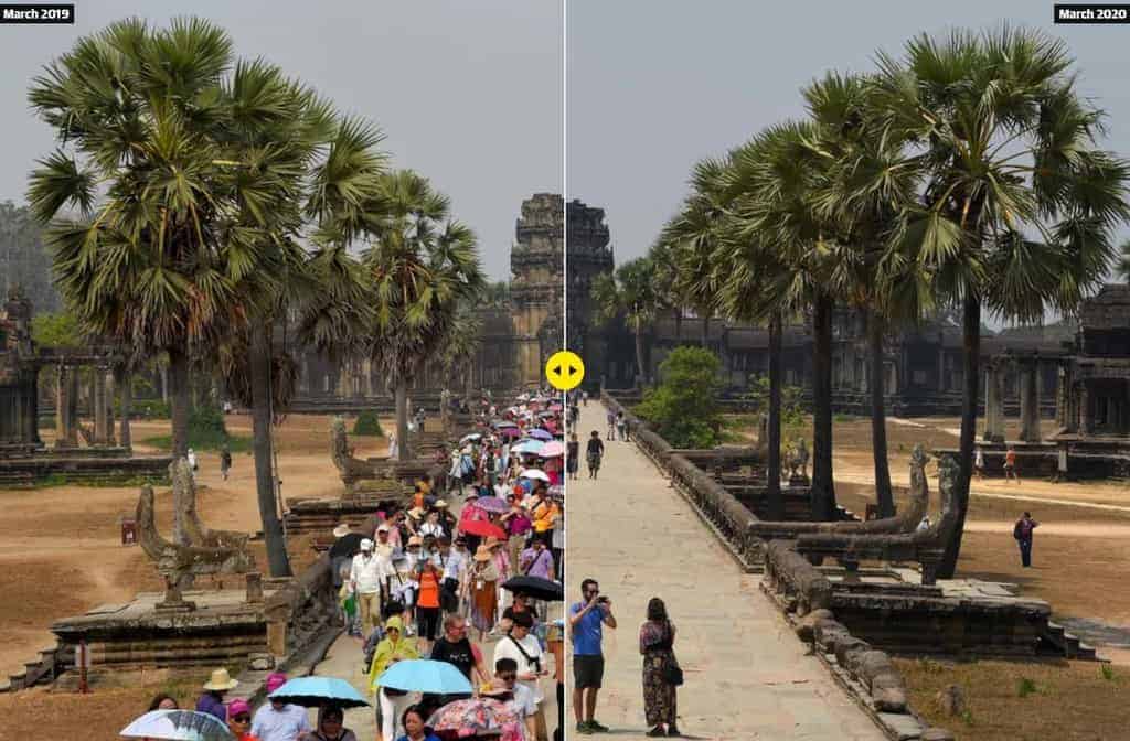 Angkor Tourism March19/20. Source: The Guardian 20200309