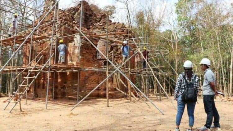 Restoration of Kraham temple. Source: Phnom Penh Post 20200512
