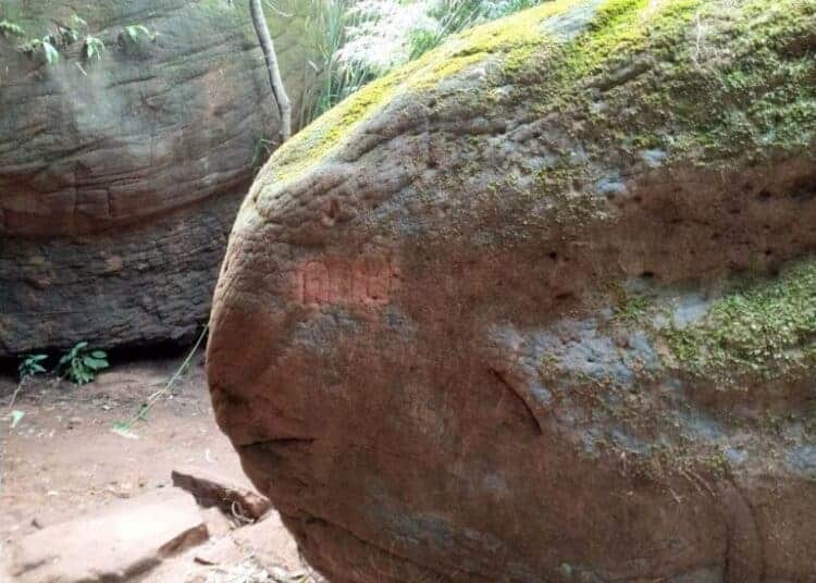 Tham Naga and Beung Kan province vandaliased. Source: The Thaiger 20200910