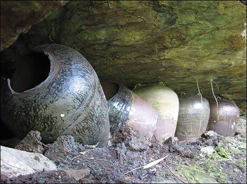 Jar burials in the Cardamom Mountains. Source: Antiquity 20201019