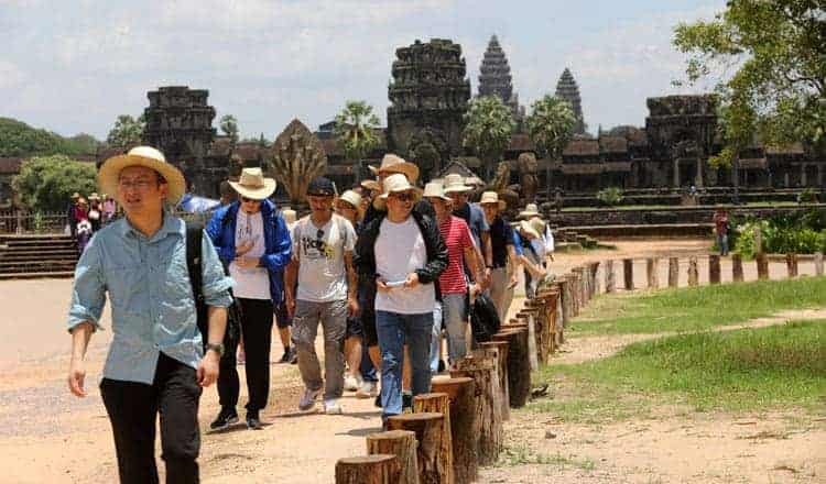 Tourists in Angkor. Source: Khmer Times 20201102