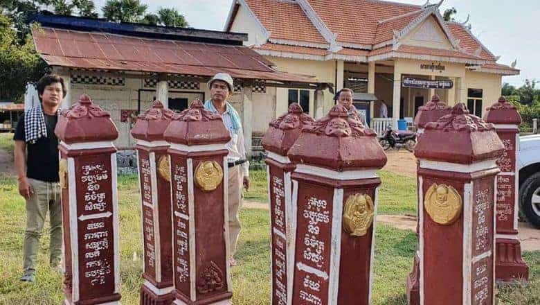 Demarcation posts for Banteay Longvek. Source: Phnom Penh Post 20201126