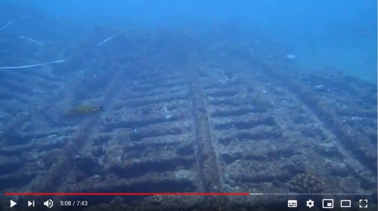 Steamship wreck in Pulau Enggano. Source: Youtube 20201117