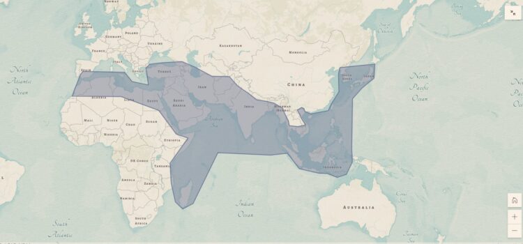 Areas described under the Chinese Gazatteer of Foreign Lands