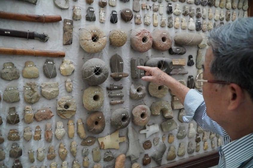 Van Dinh Thanh's collection of stone tools. Source: VNE 20201113