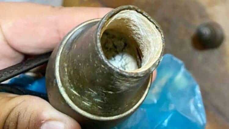 Bronze artefact from Stung Treng. Source: Phnom Penh Post 20201220