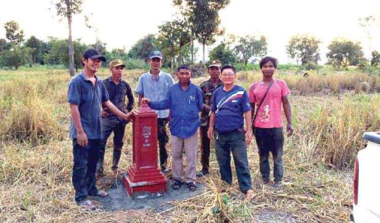 Archaeological boundary markers in Siem Reap. Source: Khmer Times 20201215