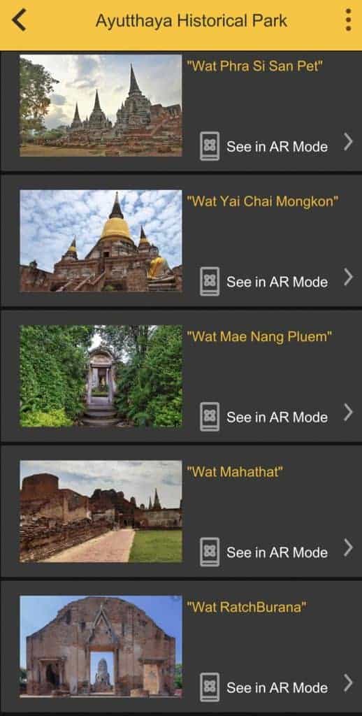 AR Smart Heritage App. Sourc:e: Bangkok Post 20200107