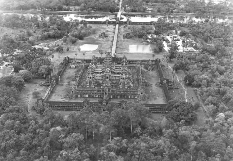 Angkor Wat from the Air, 1953. Source: SEA Globe 20210125