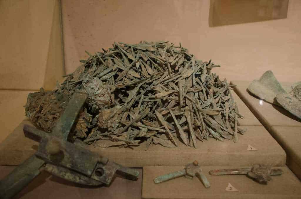 Arrowheads and Triggers of Crossbow Bronze, Co Loa Site, Dong Anh district, Hanoi