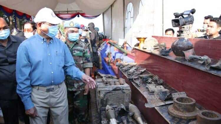 Remains from shiwreck found in Mekong River. Source: Phnom Penh Post 20210215