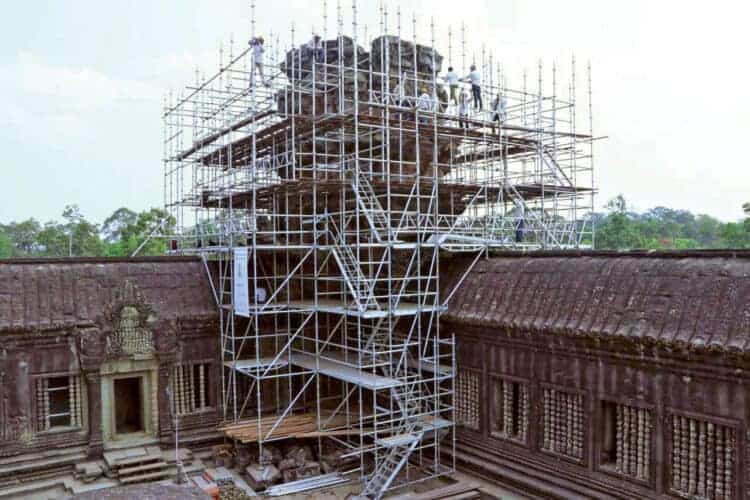 Resstoration to Angkor Wat. Source: Khmer Times 20210422