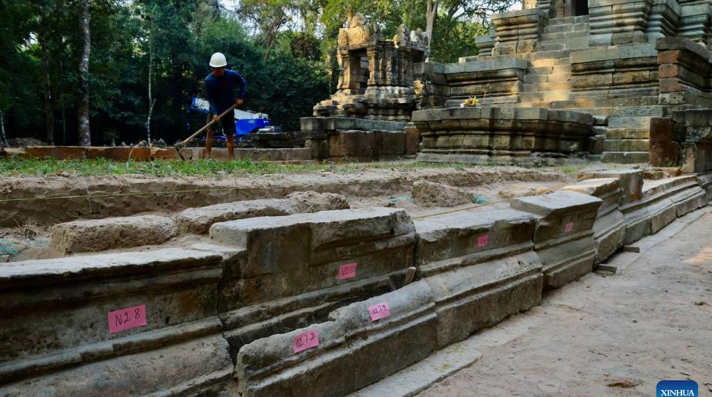 Ancient Angkor’s West Top Temple Undergoes Crucial Repairs